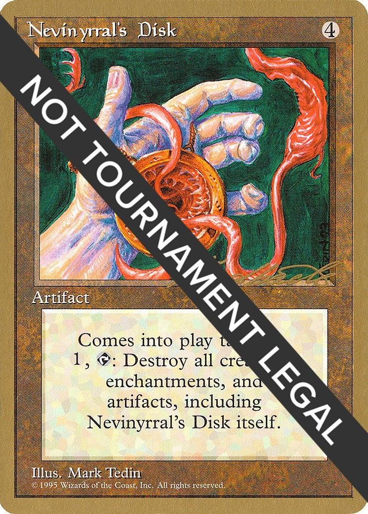 Nevinyrral’s Disk - 1996 Leon Lindback (4ED) [WCD] - MTG Single