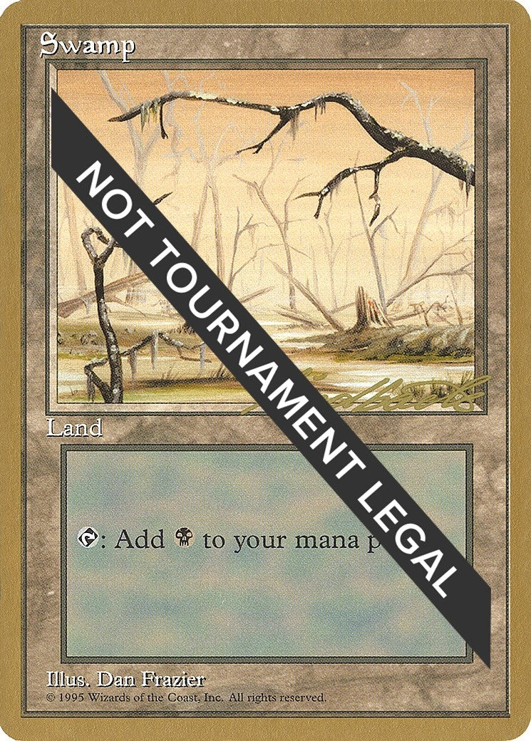 Swamp (B) - 1996 Leon Lindback (4ED) [WCD] - MTG Single