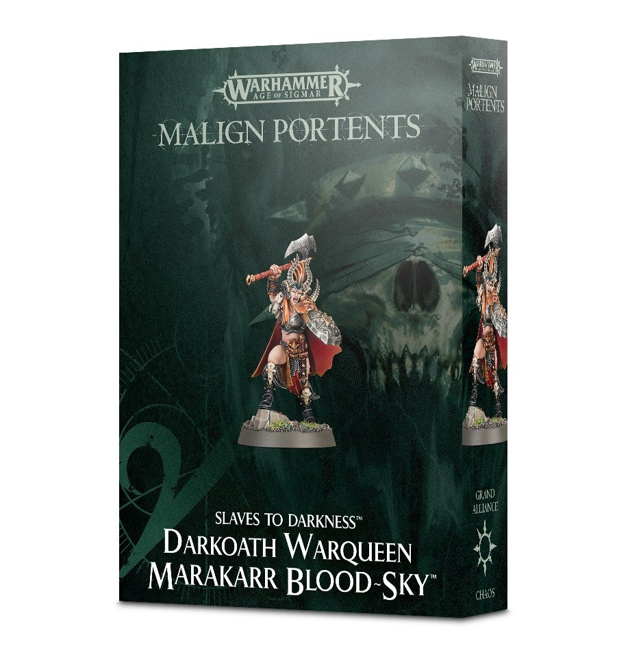 Warhammer: Age of Sigmar - Malign Portents - Darkoath Wargqueen Marakarr Blood-Sky [PLAS] - Warhammer Box Sets Sealed