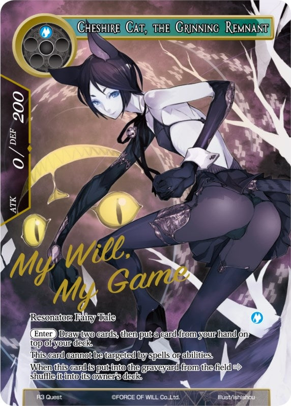 Cheshire Cat the Grinning Remnant (3) [PRO] - Force of Will Single