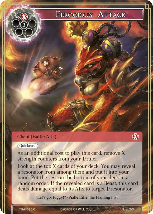 Ferocious Attack (36) [TSW] - Force of Will Single