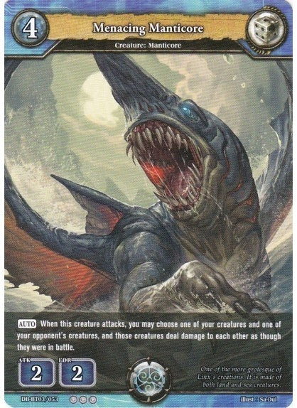 Menacing Manticore (3053) [BP03] - Dragoborne Single