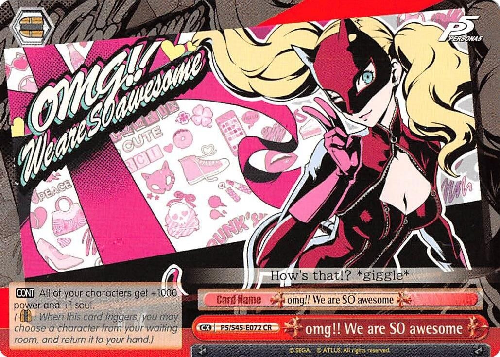omg!! We are SO awesome (545072) [P5/S45] - Weiss Schwarz Single