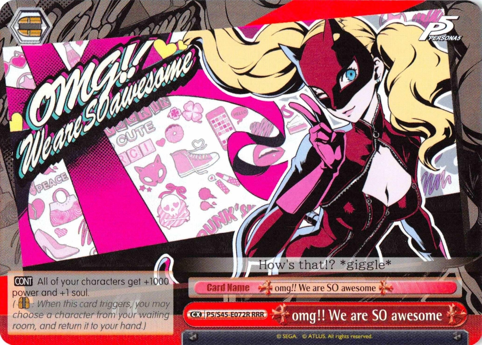 omg!! We are SO awesome (RRR) (545072) [P5/S45] - Weiss Schwarz Single