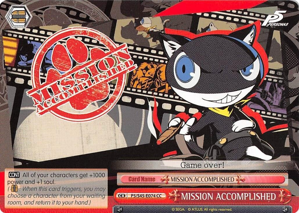 MISSION ACCOMPLISHED (545074) [P5/S45] - Weiss Schwarz Single