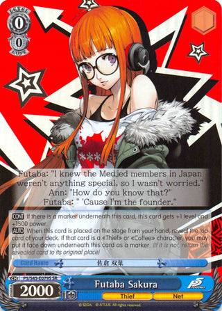 Futaba Sakura (SR) (545079) [P5/S45] - Weiss Schwarz Single