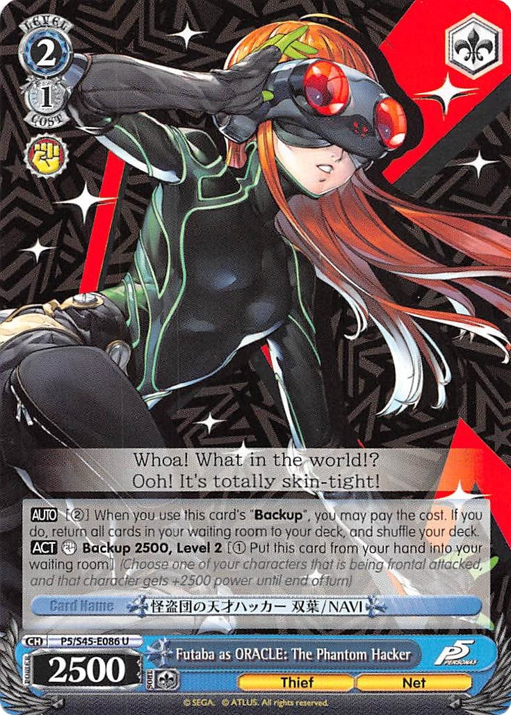 Futaba as ORACLE: The Phantom Hacker (545086) [P5/S45] - Weiss Schwarz Single
