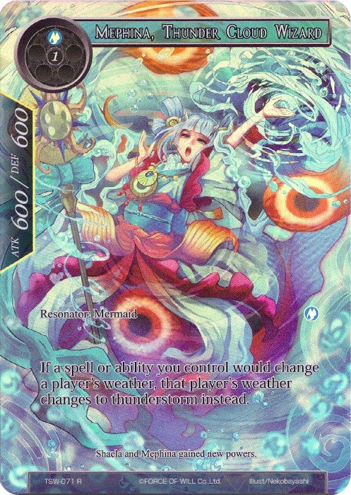 Mephina Thunder Cloud Wizard (Full Art) (71) [TSW] - Force of Will Single