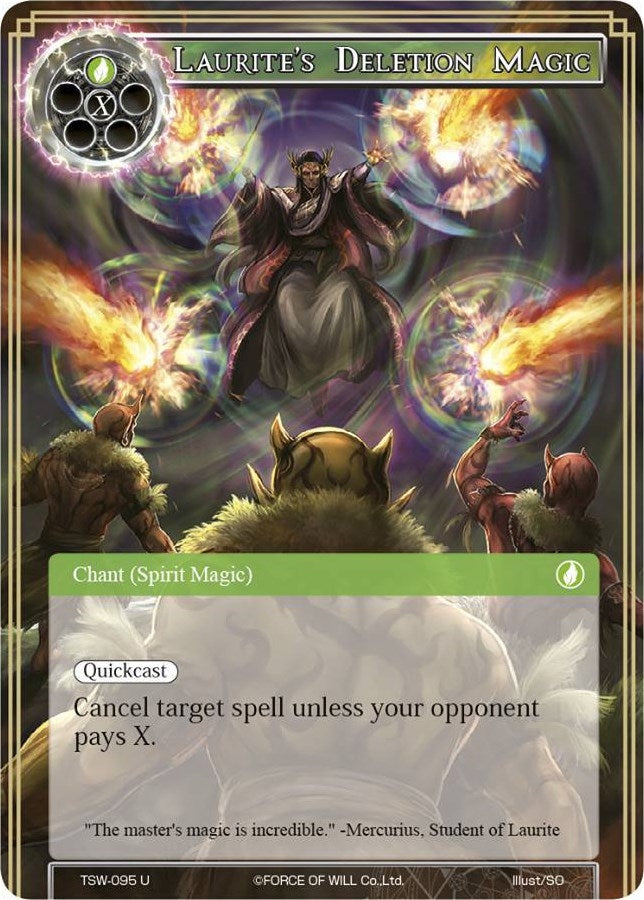 Laurite’s Deletion Magic (95) [TSW] - Force of Will Single