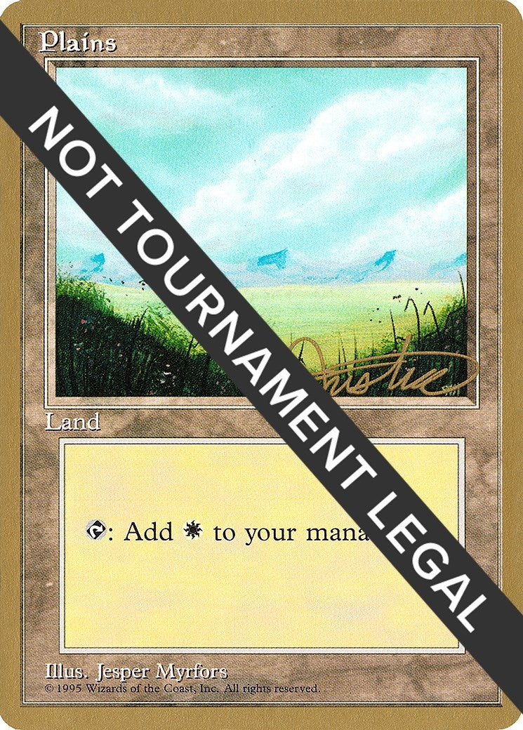 Plains (A) - 1996 Mark Justice (4ED) [WCD] - MTG Single