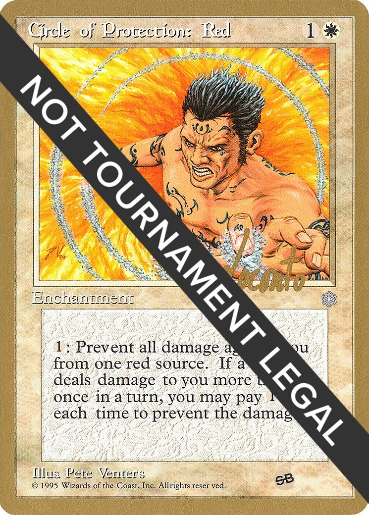 Circle of Protection: Red - 1996 Michael Loconto (ICE) (SB) [WCD] - MTG Single