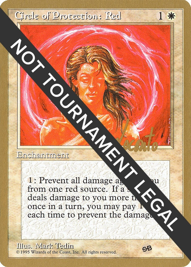 Circle of Protection: Red - 1996 Michael Loconto (4ED) (SB) [WCD] - MTG Single