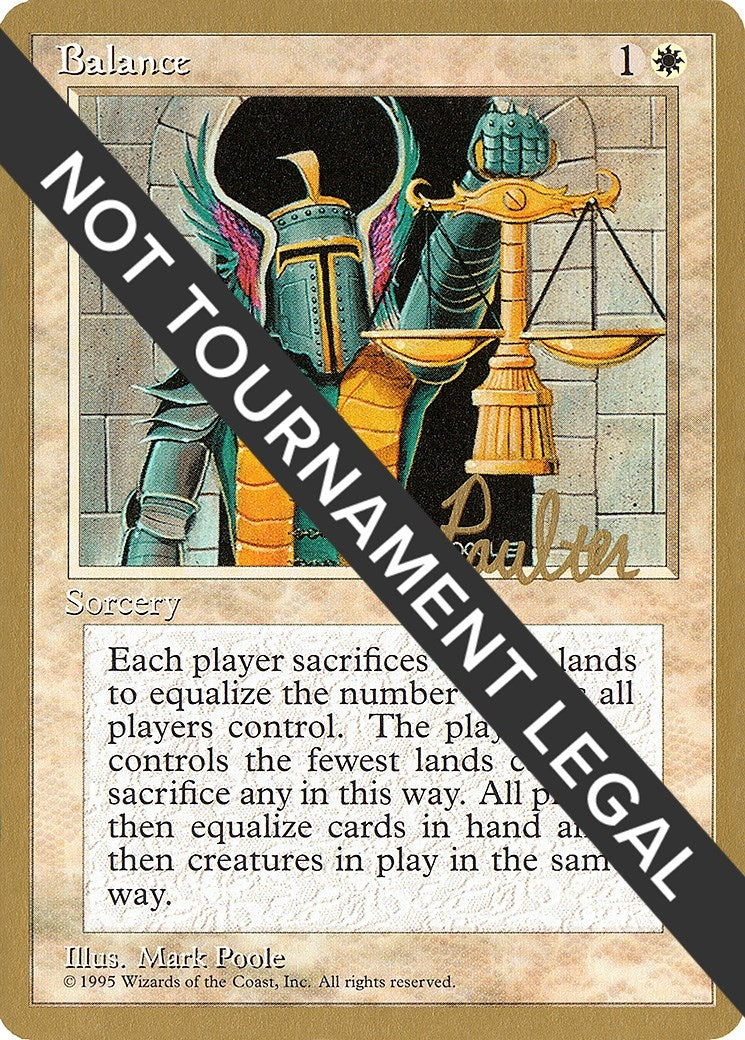 Image for Balance - 1996 Preston Poulter (4ED) (World Championship Decks) - Magic: The Gathering