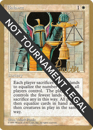 Image for Balance - 1996 Preston Poulter (4ED) (World Championship Decks) - Magic: The Gathering