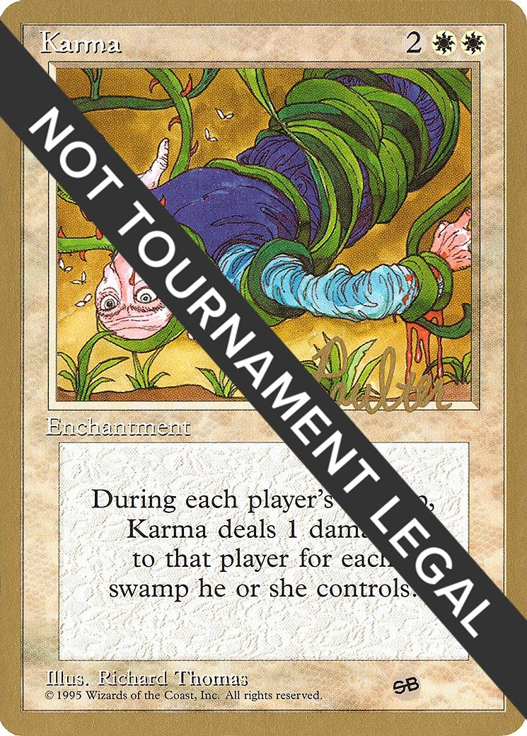 Karma - 1996 Preston Poulter (4ED) (SB) [WCD] - MTG Single