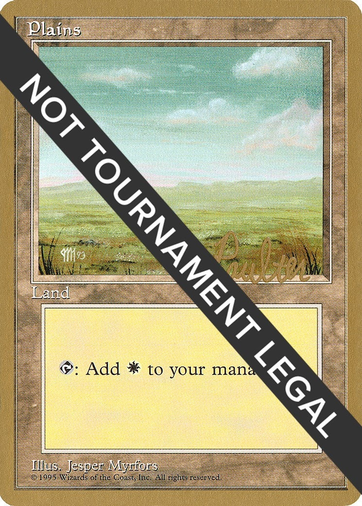 Plains (C) - 1996 Preston Poulter (4ED) [WCD] - MTG Single