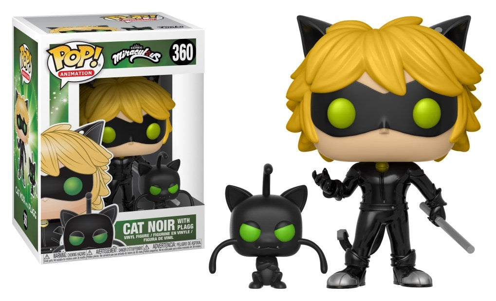 Miraculous: Tales of Ladybug & Cat Noir: Cat Noir with Plagg [POP!] - Funko Sealed