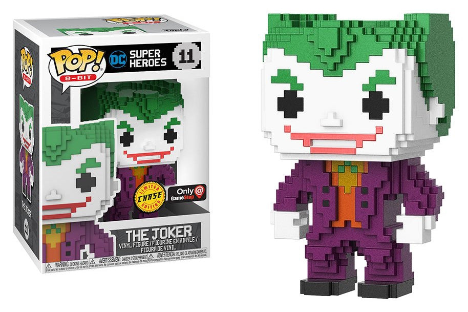 The Joker (8-Bit) (Metallic) (Limited Edition Chase) (GameStop Exclusive) (11) [POP!] - Funko Sealed