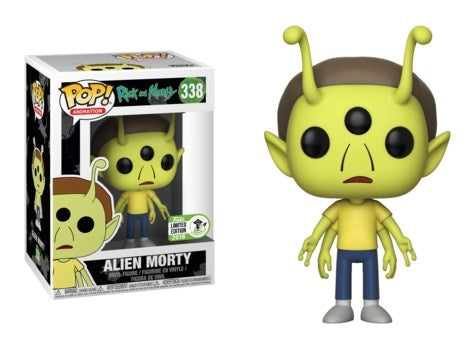 Rick and Morty: Alien Morty (2018 ECCC Exclusive) (338) [POP!] - Funko Sealed