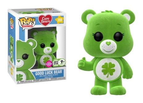 Care Bears: Good Luck Bear (Flocked) (2018 ECCC Exclusive) (355) [POP!] - Funko Sealed