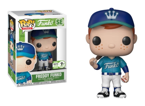 Freddy Funko (Baseball) (Teal Uniform) (2018 ECCC Exclusive) (SE) [POP!] - Funko Sealed