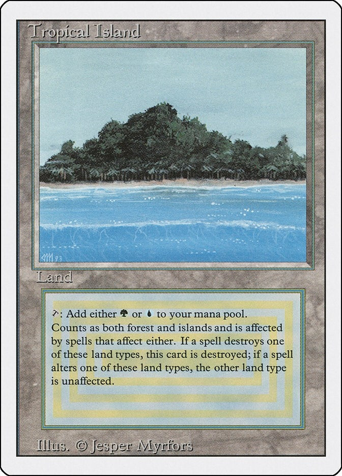 Tropical Island [3ED] - MTG Single