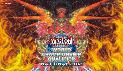 Yu-Gi-Oh! National Championship Playmat: Hieratic Sun Dragon Overlord of Heliopolis - Playmats Sealed