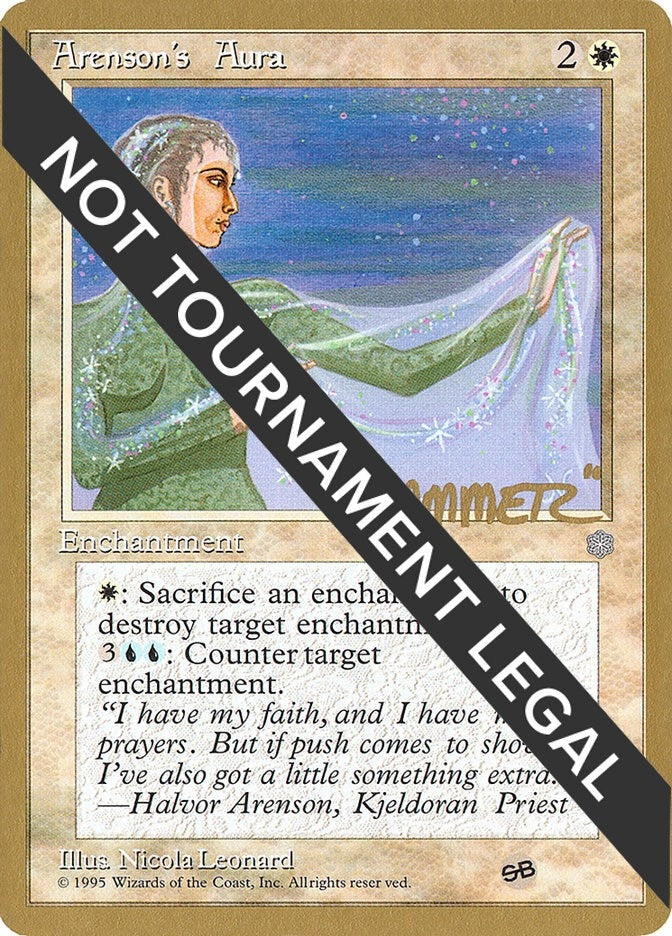 Arenson’s Aura - 1996 Shawn ’Hammer’ Regnier (ICE) (SB) [WCD] - MTG Single