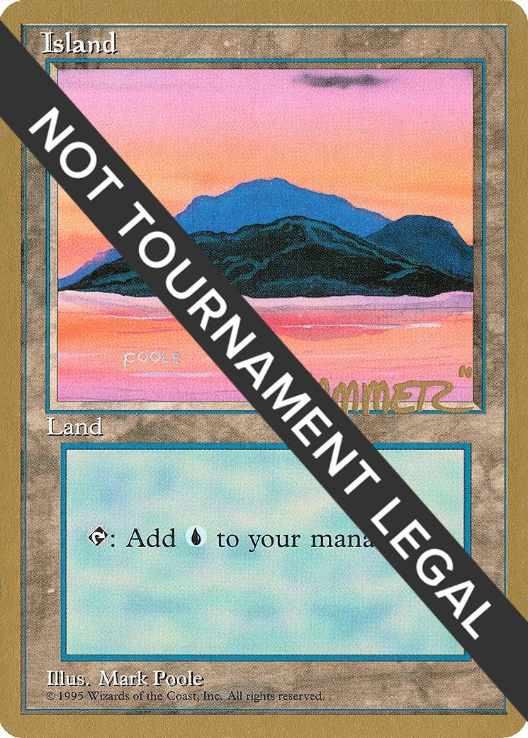 Island (C) - 1996 Shawn ’Hammer’ Regnier (4ED) [WCD] - MTG Single