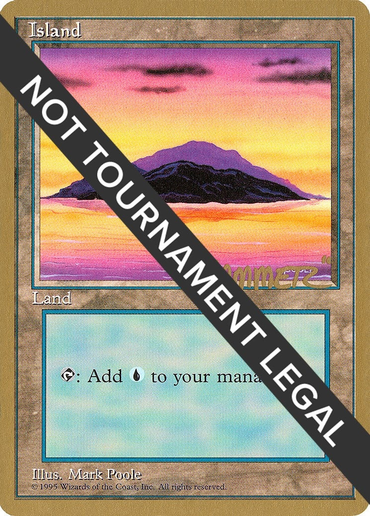 Island (A) - 1996 Shawn ’Hammer’ Regnier (4ED) [WCD] - MTG Single