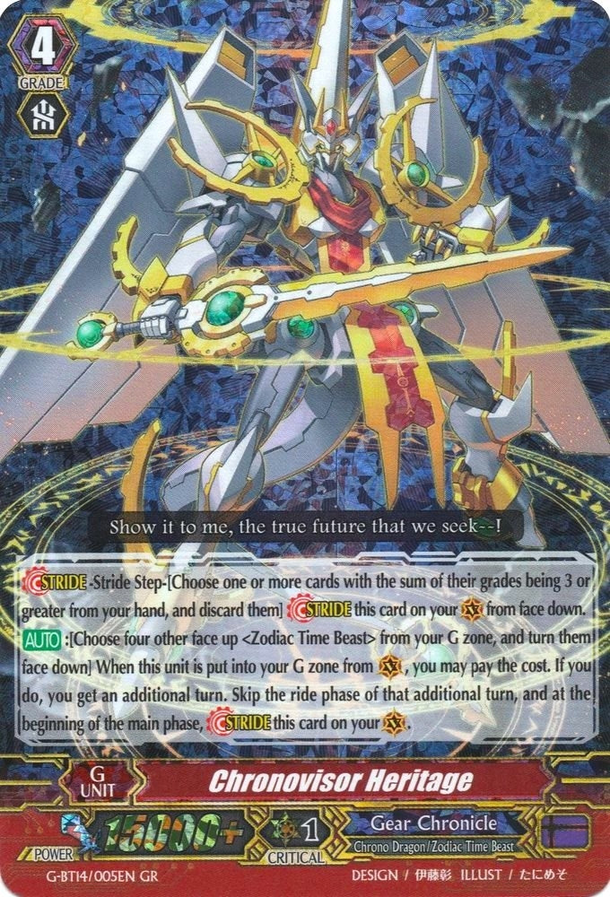 Chronovisor Heritage (14005) [G-BT14] - Cardfight Vanguard Single