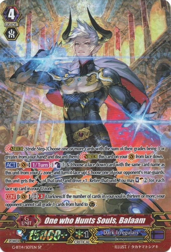 One who Hunts Souls Balaam (SP) (1407) [G-BT14] - Cardfight Vanguard Single