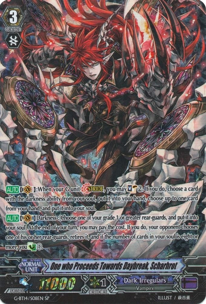 One who Proceeds Towards Daybreak Scharhrot (SP) (1408) [G-BT14] - Cardfight Vanguard Single