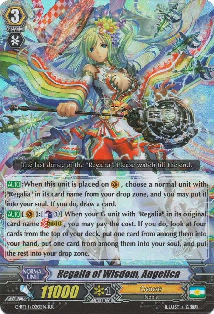 Regalia of Wisdom Angelica (14020) [G-BT14] - Cardfight Vanguard Single