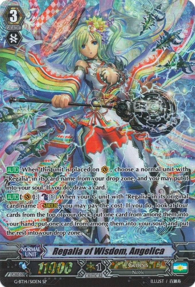 Regalia of Wisdom Angelica (SP) (1410) [G-BT14] - Cardfight Vanguard Single