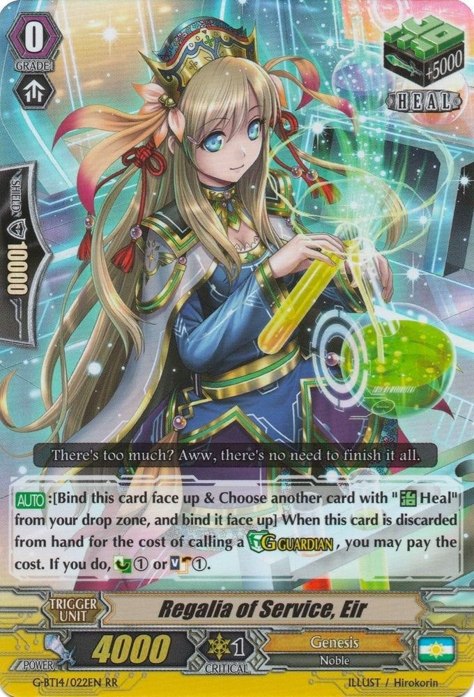 Regalia of Service Eir (14022) [G-BT14] - Cardfight Vanguard Single