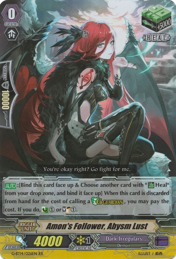 Amon’s Follower Abysm Lust (14026) [G-BT14] - Cardfight Vanguard Single