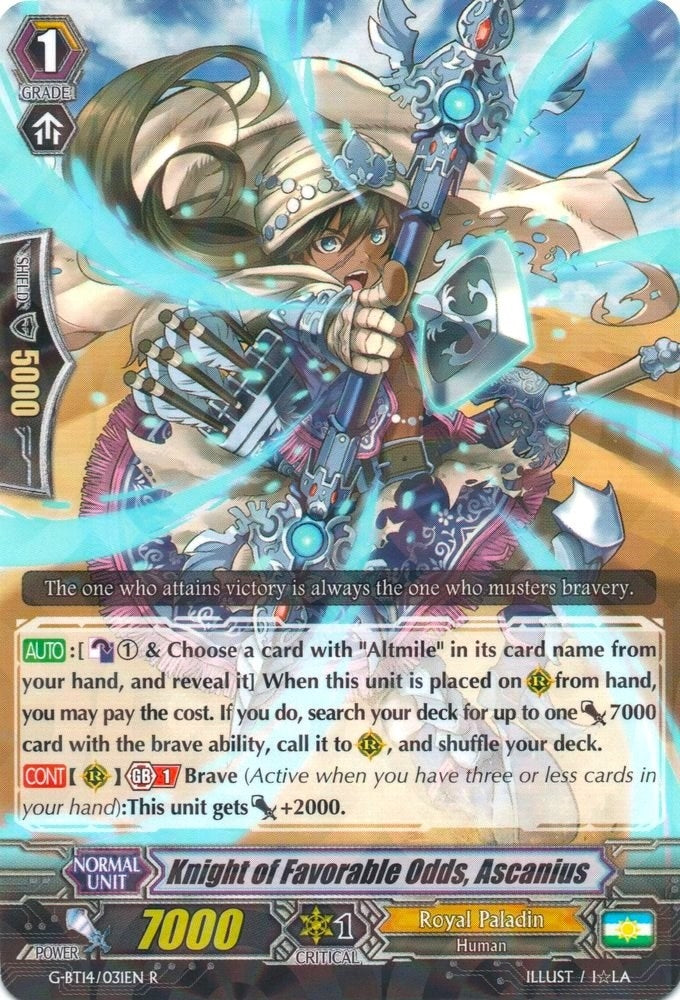 Knight of Favorable Odds Ascanius (14031) [G-BT14] - Cardfight Vanguard Single