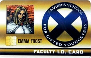 Emma Frost Faculty ID Card (21) [HCLXS] - Heroclix Sealed