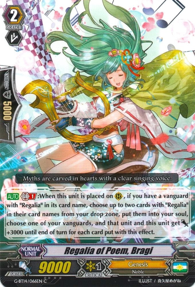Regalia of Poem Bragi (14066) [G-BT14] - Cardfight Vanguard Single