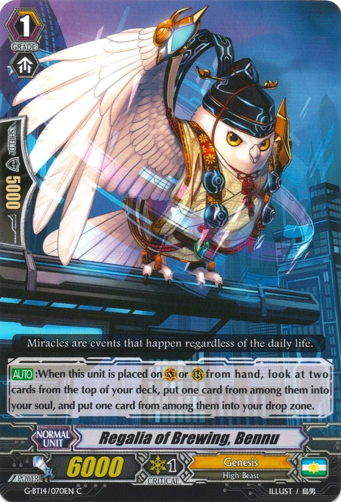 Regalia of Brewing Bennu (14070) [G-BT14] - Cardfight Vanguard Single