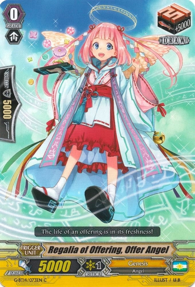 Regalia of Offering Offer Angel (14073) [G-BT14] - Cardfight Vanguard Single