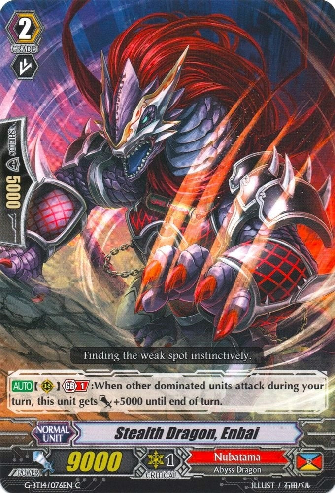 Stealth Dragon Enbai (14076) [G-BT14] - Cardfight Vanguard Single