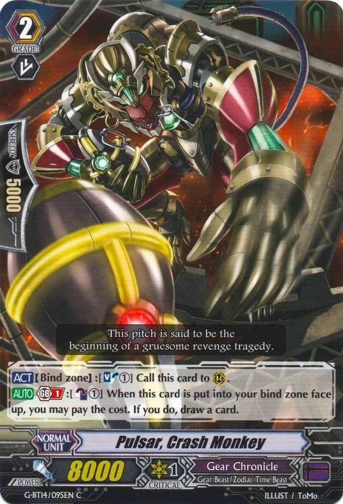 Pulsar Crash Monkey (14095) [G-BT14] - Cardfight Vanguard Single