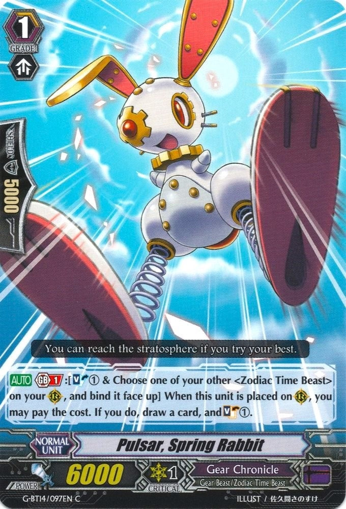 Pulsar Spring Rabbit (14097) [G-BT14] - Cardfight Vanguard Single