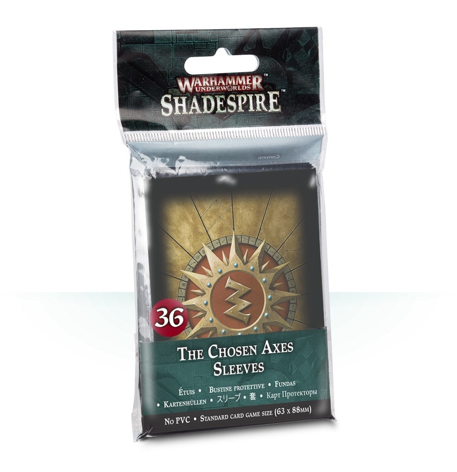 Warhammer: Underworlds - Shadespire: The Chosen Axes Card Sleeves (36-Pack) [ACCS] - Warhammer Game Accessories Sealed