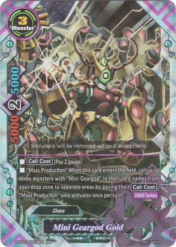Mini Geargod Gold (18) [X-CBT] - Future Card BuddyFight Single