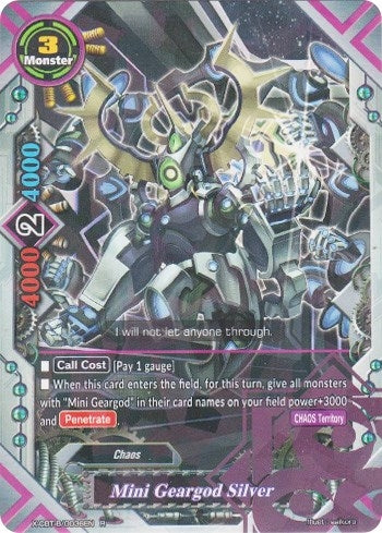Mini Geargod Silver (36) [X-CBT] - Future Card BuddyFight Single
