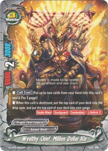 Wealthy Chief Million Dollar Kin (47) [X-CBT] - Future Card BuddyFight Single
