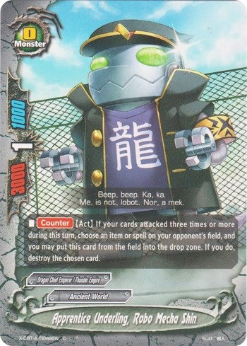 Apprentice Underling Robo Mecha Shin (48) [X-CBT] - Future Card BuddyFight Single